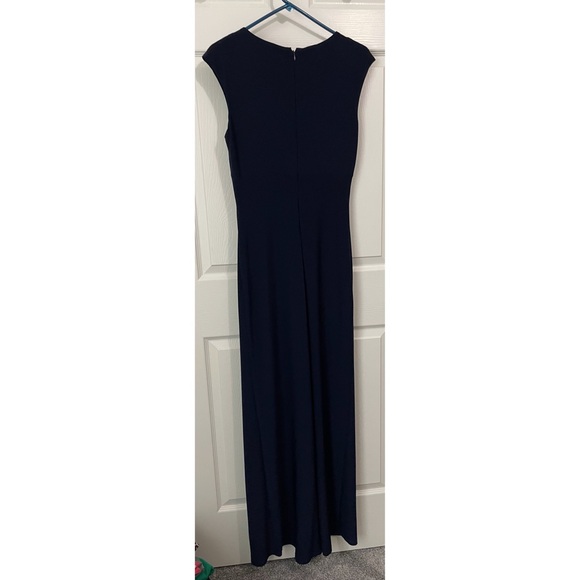 Vince Camuto Embellished Neckline Shirred Gown - Picture 4 of 6